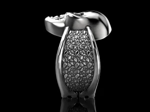 biker ring with a skull 3D Print Model