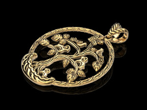 bird tree of life pendant 3D Baskı Modeli