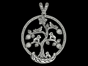 bird tree of life pendant 3D Baskı Modeli