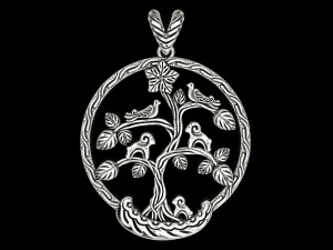 bird tree of life pendant 3D Print Model