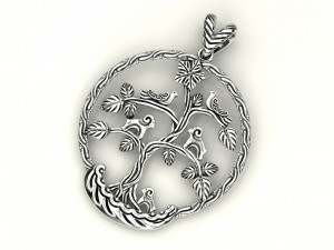 bird tree of life pendant 3D Baskı Modeli