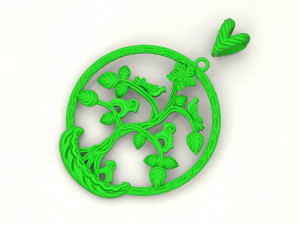 bird tree of life pendant 3D Baskı Modeli