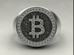 bitcoin ring 3D-printmodel