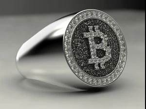 bitcoin ring 3D Print Model
