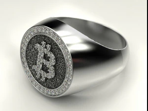 bitcoin ring 3D Print Model