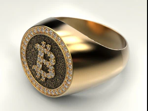 bitcoin ring 3D Print Model