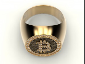bitcoin ring Modèles 3D en vedette