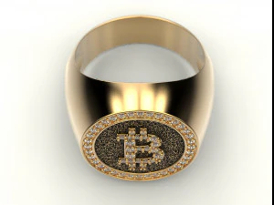 bitcoin ring 3D Print Model