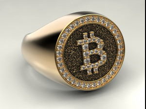 bitcoin ring Modèles 3D en vedette