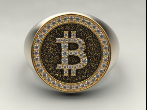bitcoin ring Modèles 3D en vedette