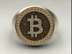bitcoin ring 3D Print Model