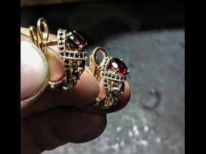 earrings for skull engagement ring 3D Принт Модель