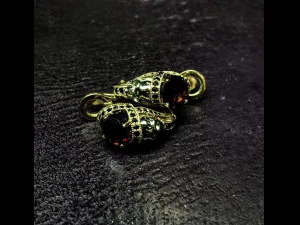 earrings for skull engagement ring 3D Print Model