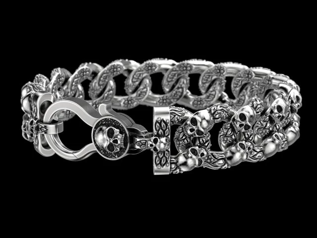 bracelet for a real biker 3D Print Model .c4d .max .obj .3ds .fbx .stl .blend 