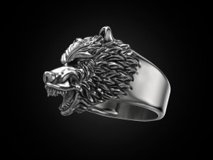 ring bear head 3Dプリントモデル