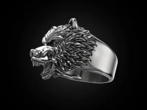 ring bear head 3D Print Model