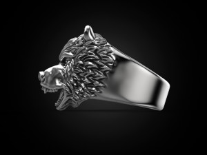 ring bear head 3Dプリントモデル