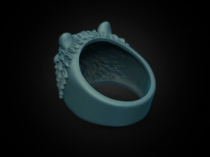 ring bear head 3Dプリントモデル