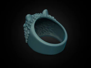 ring bear head 3D Print Model