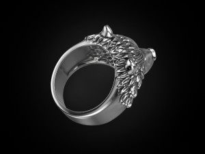 ring bear head 3Dプリントモデル