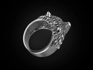 ring bear head 3D Print Model