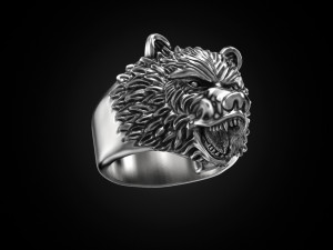 ring bear head 3Dプリントモデル