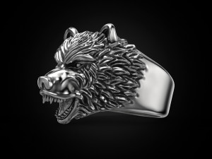ring bear head 3Dプリントモデル