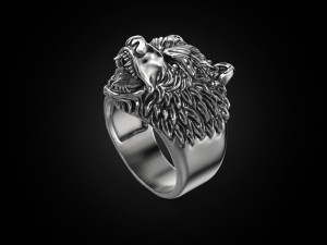 ring bear head 3Dプリントモデル