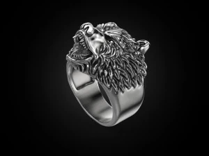 ring bear head 3D Print Model