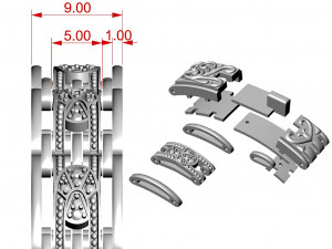 bracelet Modelo de Impressão 3D