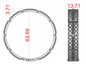 Bracelet gold and diamond 3D Принт Модель
