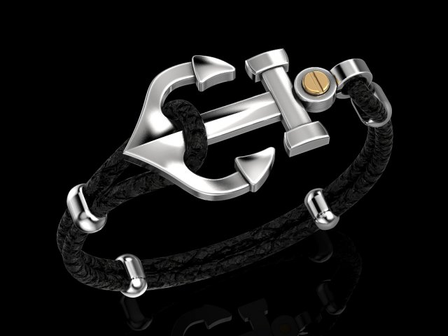 bracelet anchor Modello di stampa 3D .c4d .max .obj .3ds .fbx .stl .blend 