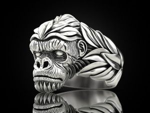 Gorilla Ring 3D Print Model