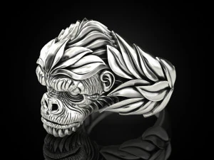 Gorilla Ring 3D Print Model