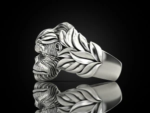 Gorilla Ring 3D Print Model