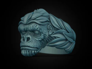 Gorilla Ring 3D Print Model