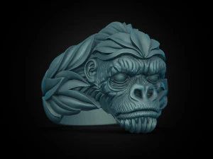 Gorilla Ring 3D Print Model