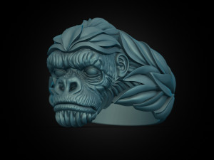 Gorilla Ring 3D Print Model