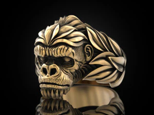 Gorilla Ring 3D Print Model