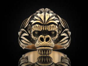 Gorilla Ring 3D Print Model