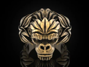 Gorilla Ring 3D Print Model