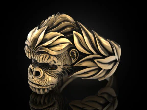 Gorilla Ring 3D Print Model