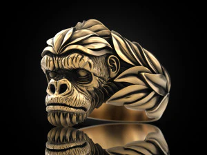 Gorilla Ring 3D Print Model