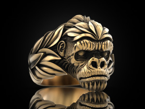 Gorilla Ring 3D Print Model