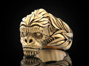 Gorilla Ring 3D Print Model