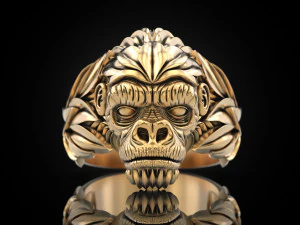 Gorilla Ring 3D Print Model