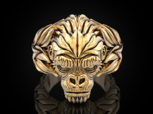 Gorilla Ring 3D Print Model