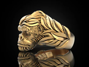 Gorilla Ring 3D Print Model