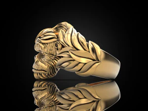Gorilla Ring 3D Print Model