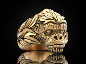 Gorilla Ring 3D Print Model